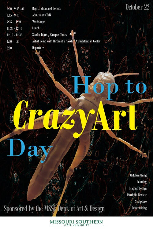 Hop to Crazy Art Day Poster (Student Work)