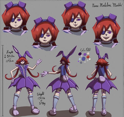 Character Design, Madeline "Maddie"