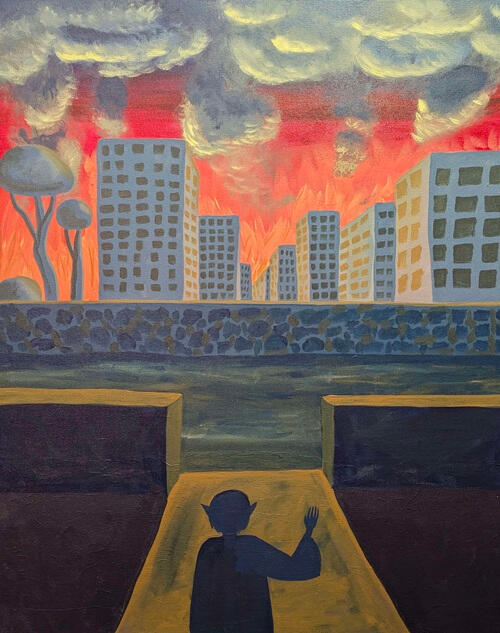 Farewell, Chaos (Acrylic Painting)